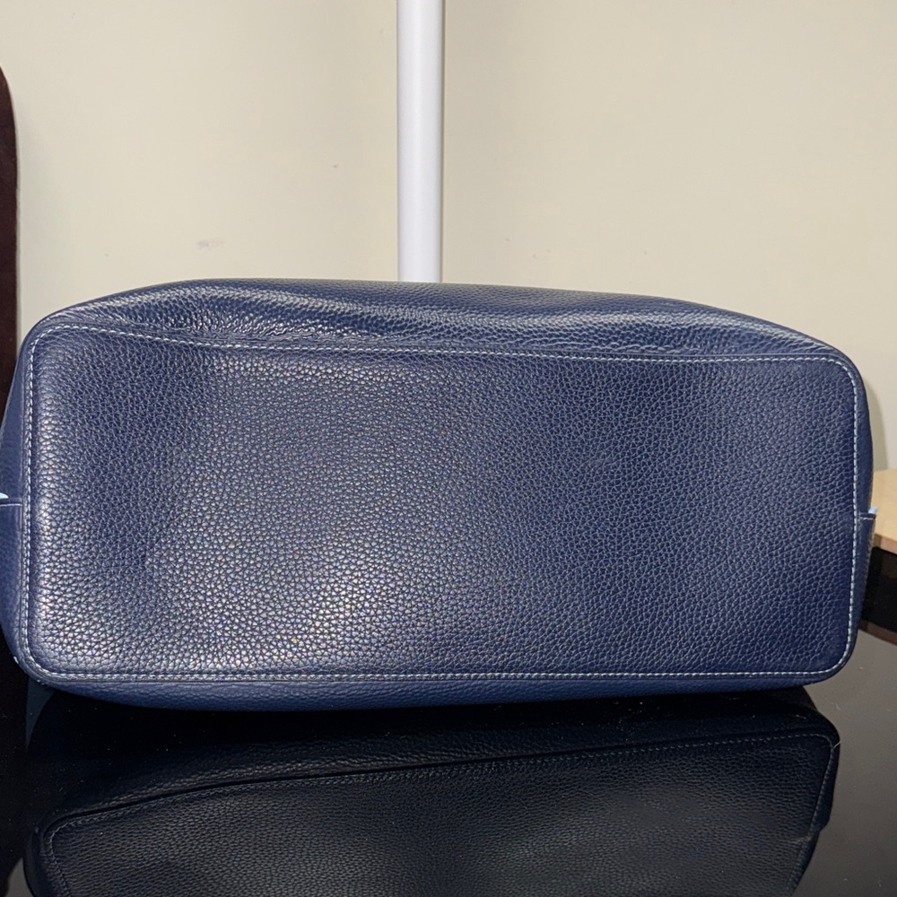 Tory Burch Light Blue and Navy Tote - Picture 11 of 16